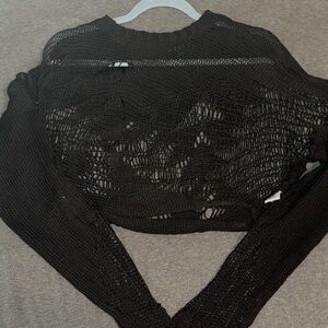 HY FVE Black Knit Women's Sweater